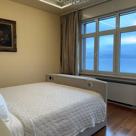 公寓 Isabella - Luxury With Style Right Next To The Beach, Private Pool And Sea View 奥帕提亚